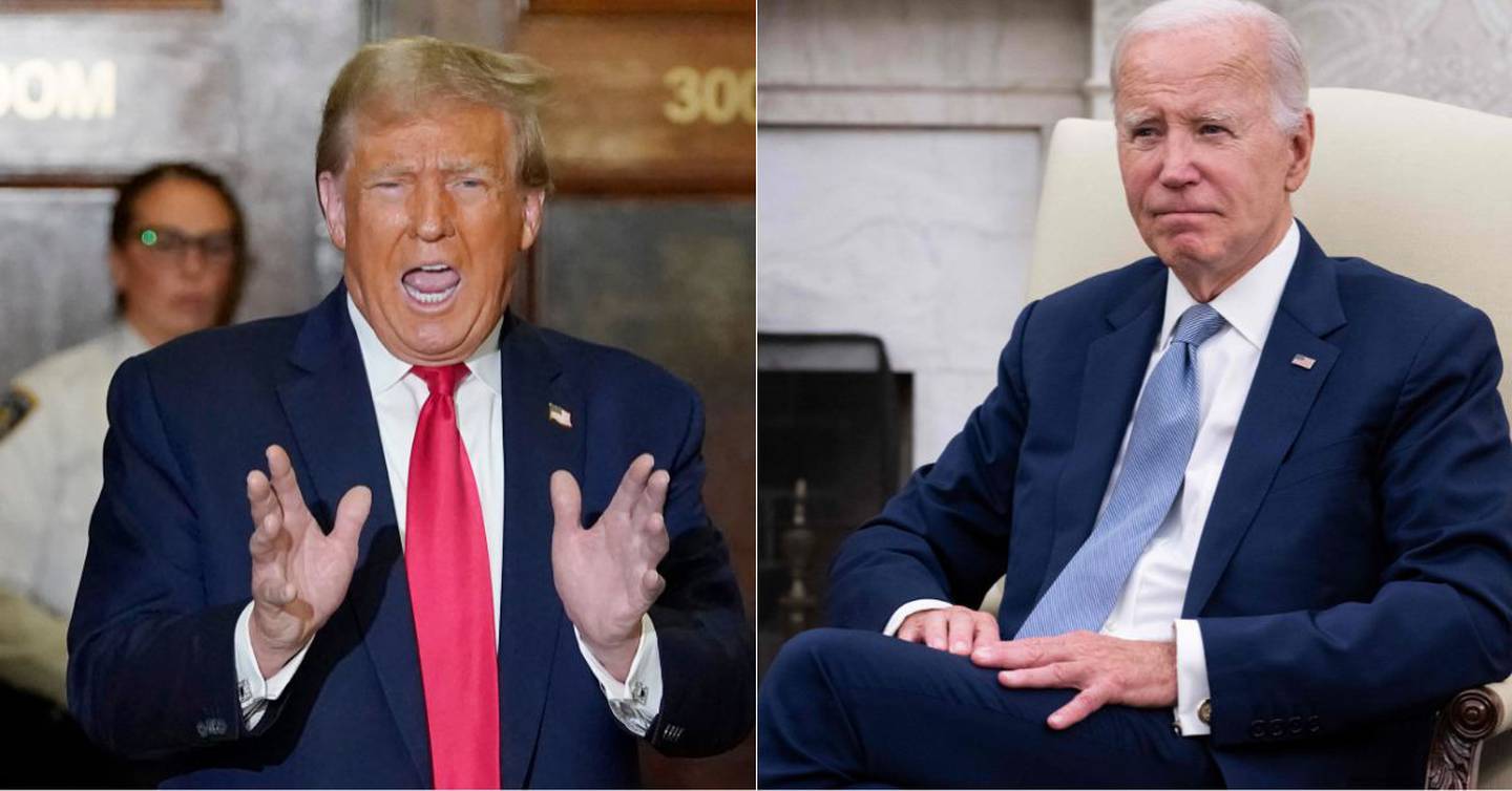 Joe Biden y Donald TrJoe Biden, presidente de los Estados Unidos, y Donald Trump, expresidente de esa nación, son los virtuales candidatos para llegar a la Casa Blanca en las elecciones presidenciales del 2024.