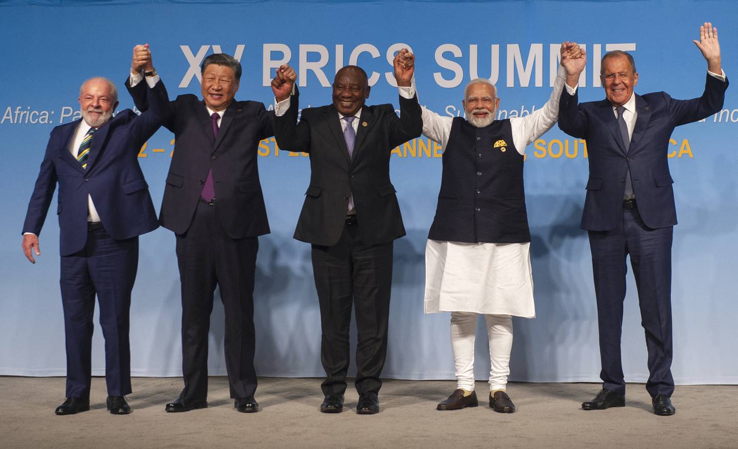 Reunión BRICS en Sudáfrica agosto 2023