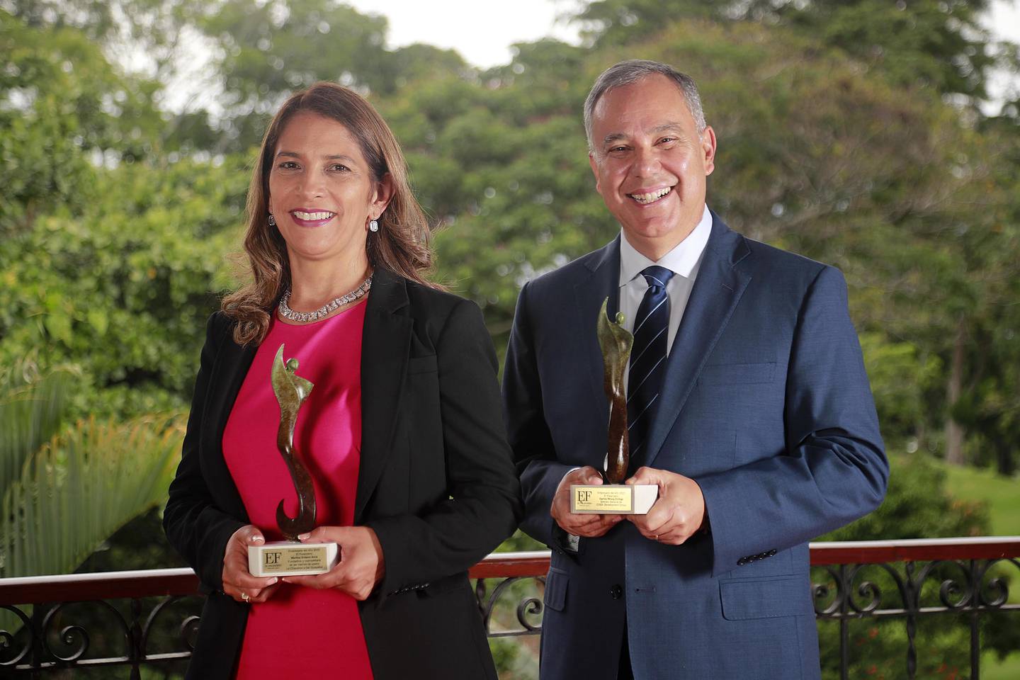 29/11/2023    Costa Rica Country Club, Escazú. Premiación al Empresario del Año de El Financiero. Maritza Solano y Carlos Wong, Empresaria y Empresario del Año.