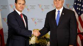 Peña Nieto y Pence se reunen para hablar sobre el Nafta en Perú
