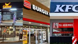 Burger King, KFC y Canton abren en total siete nuevos restaurantes 