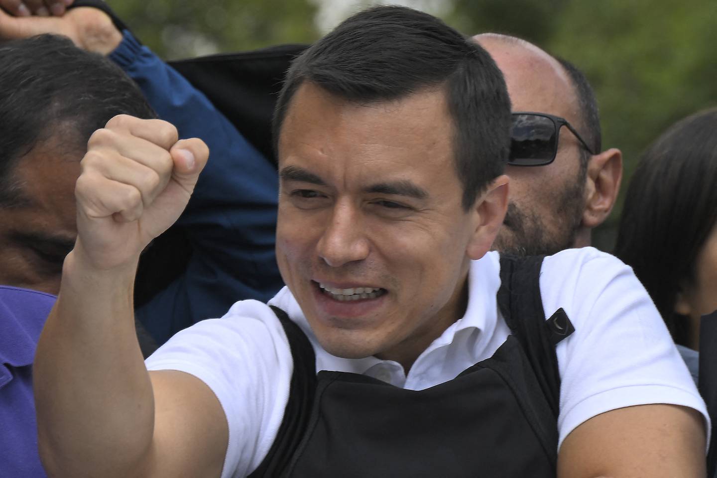 El candidato presidencial ecuatoriano del Partido Acción Democrática Nacional, Daniel Noboa encabeza el balotaje.