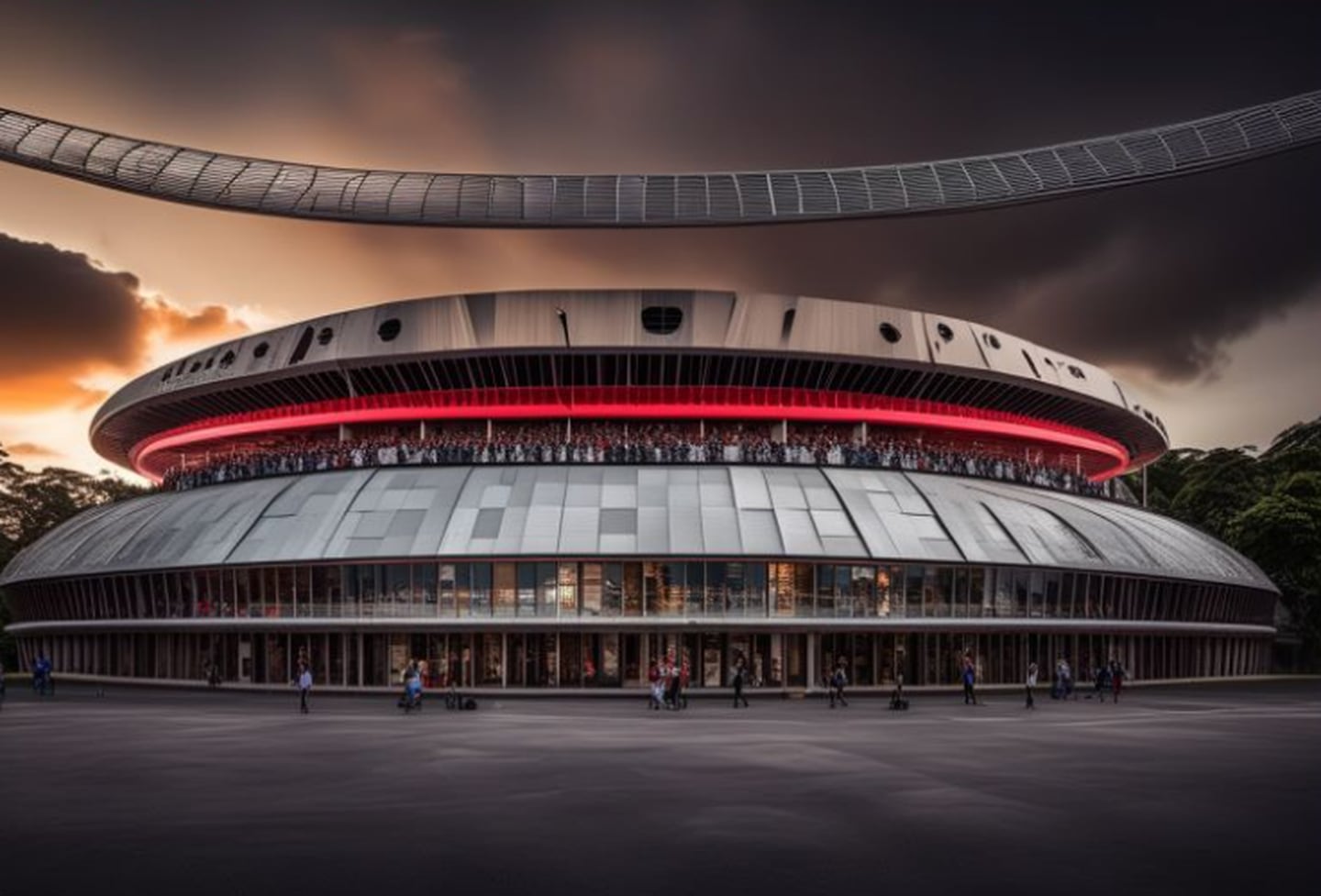 Estadio de Alajuelense dentro de 50 años según Stable Diffusion | El Financiero