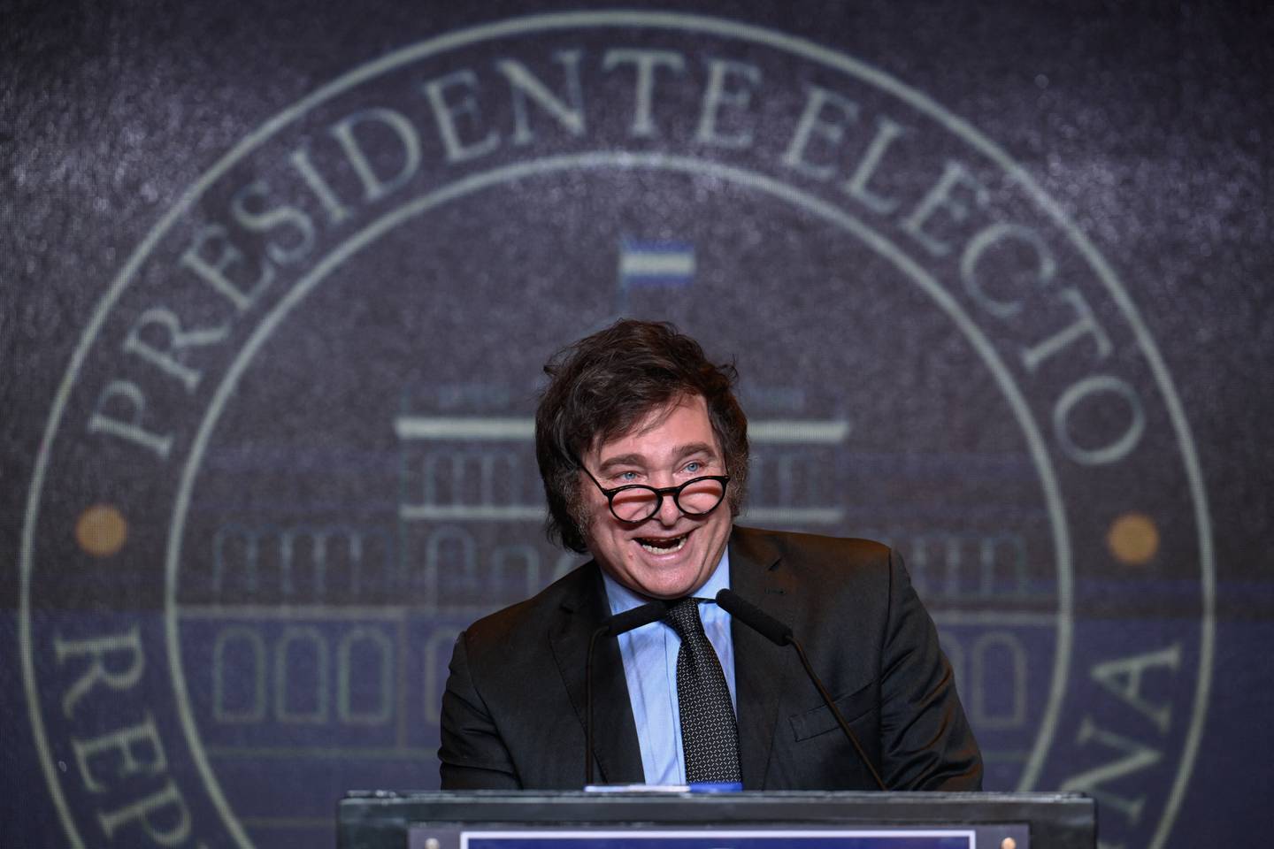 Presidente electo de Argentina, Javier Milei. Elecciones Argentina. AFP.