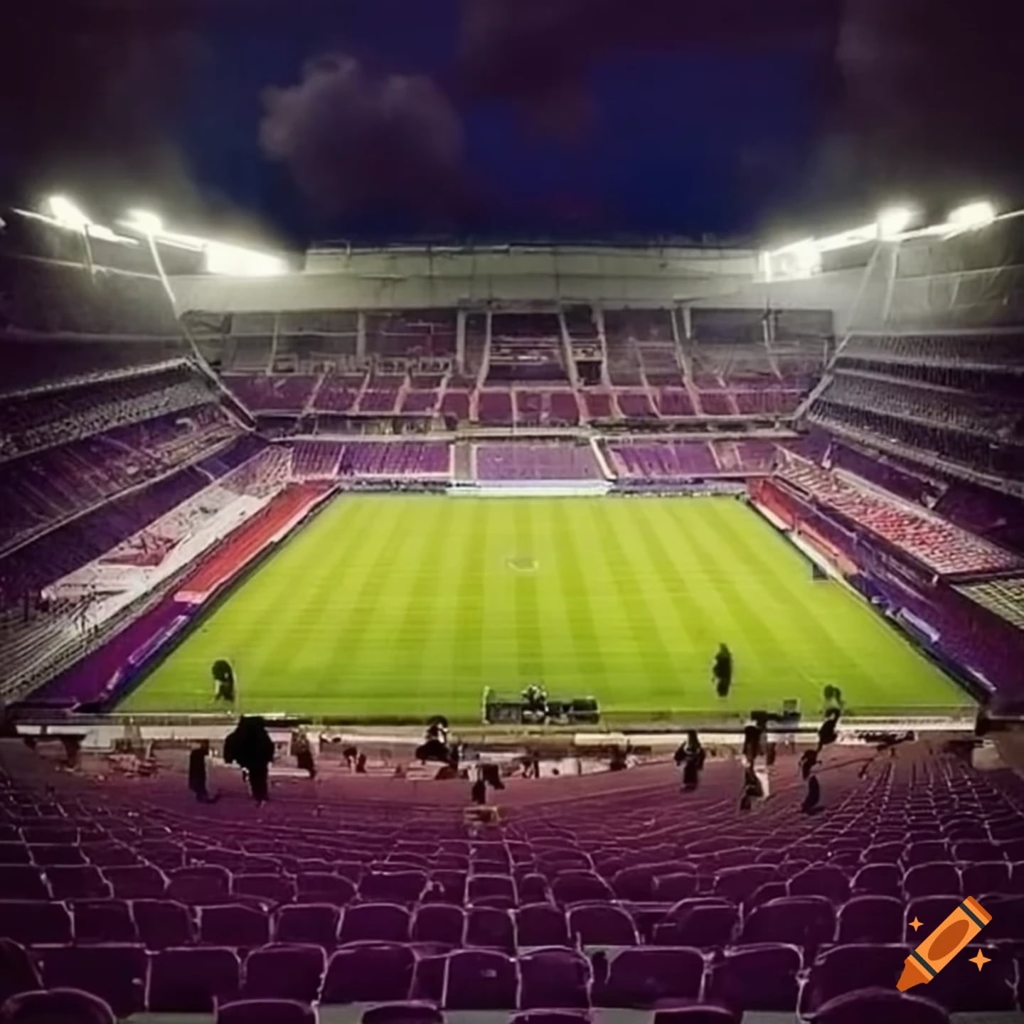 Estadio de Saprissa en el año 2073 según Craiyon | El Financiero
