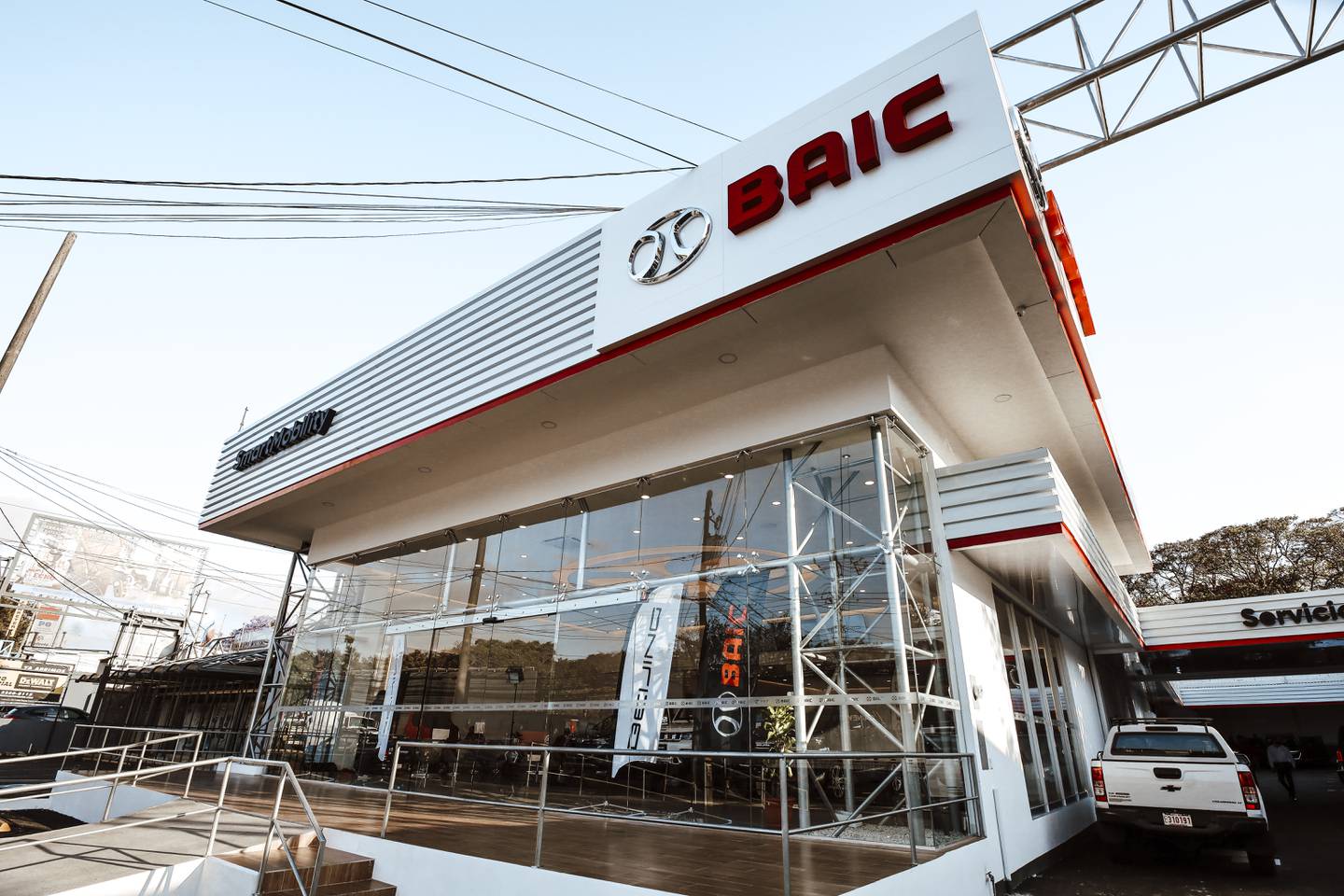 La empresa automotriz china BAIC anunció el inicio de operaciones en Costa Rica este 9 de marzo, con la apertura de su primer sucursal en la Uruca, en San José. Foto: Cortesía BAIC Costa Rica.