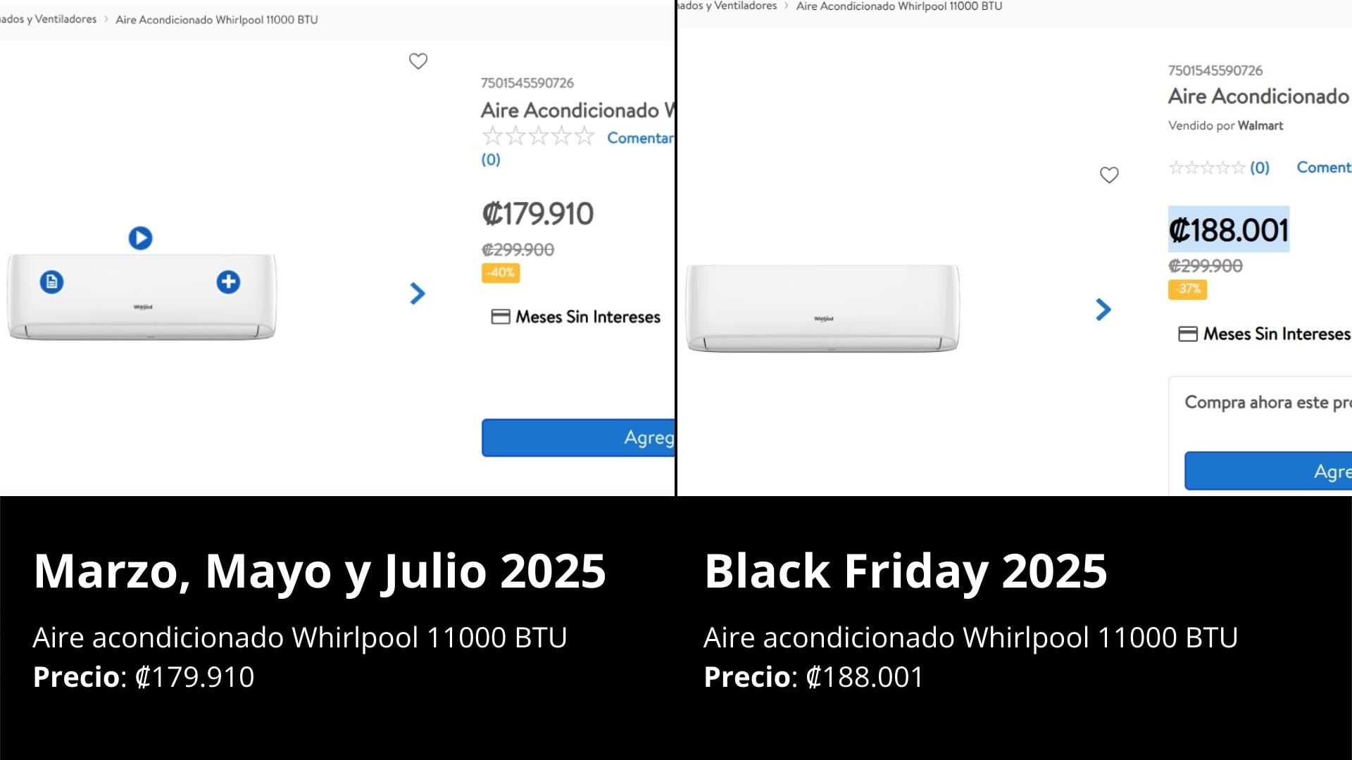 Aire acondicionado Black Friday