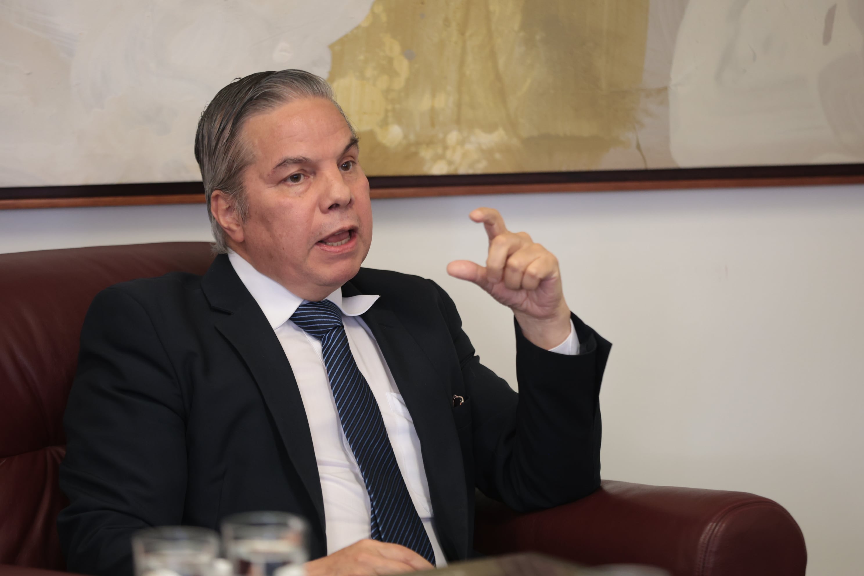 09/01/2026/ fotos durante entrevista de Róger Madrigal López presidente del Banco Central de Costa Rica / Foto John Durán