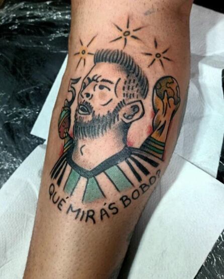 Estos son algunos de los peores tatuajes que se hicieron los fiebres de la Selección Argentina. Twitter.
