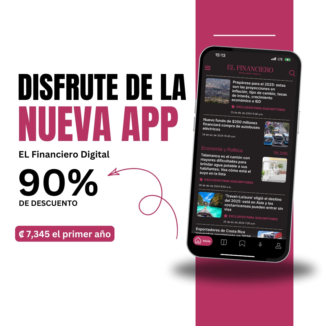 Lanzamiento de la 'app' de 'El Financiero' viene con un descuento del 90%.