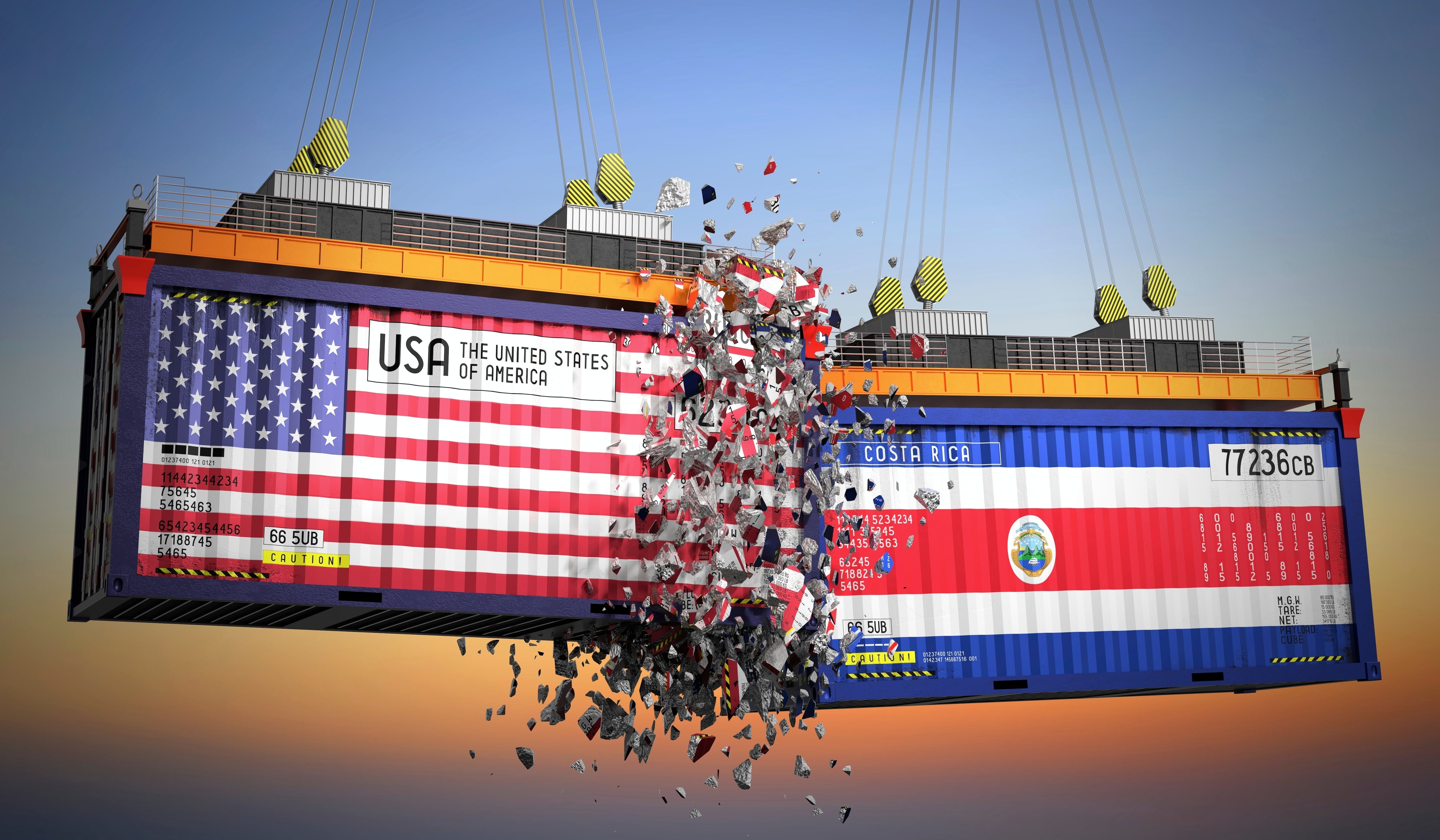 Estados Unidos elevó del 10% al 15% el arancel a Costa Rica por tener superávit comercial.