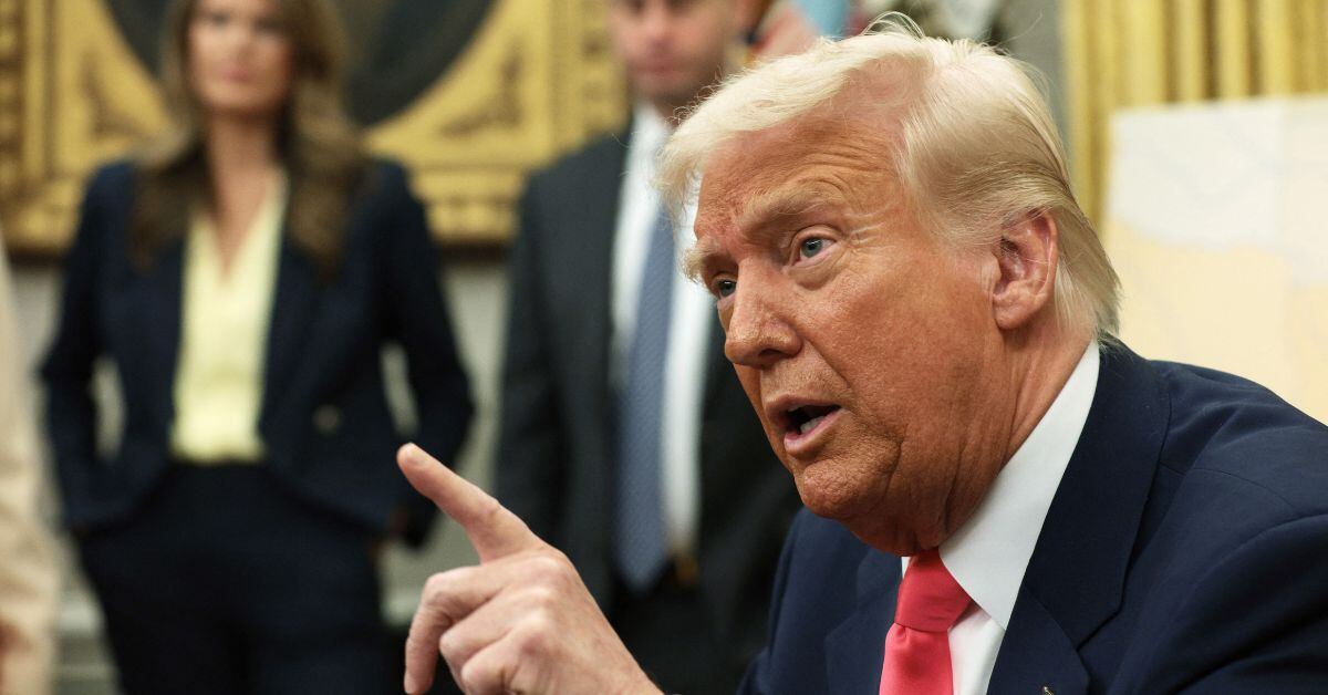 En la imagen, el presidente de Estados Unidos Donald Trump