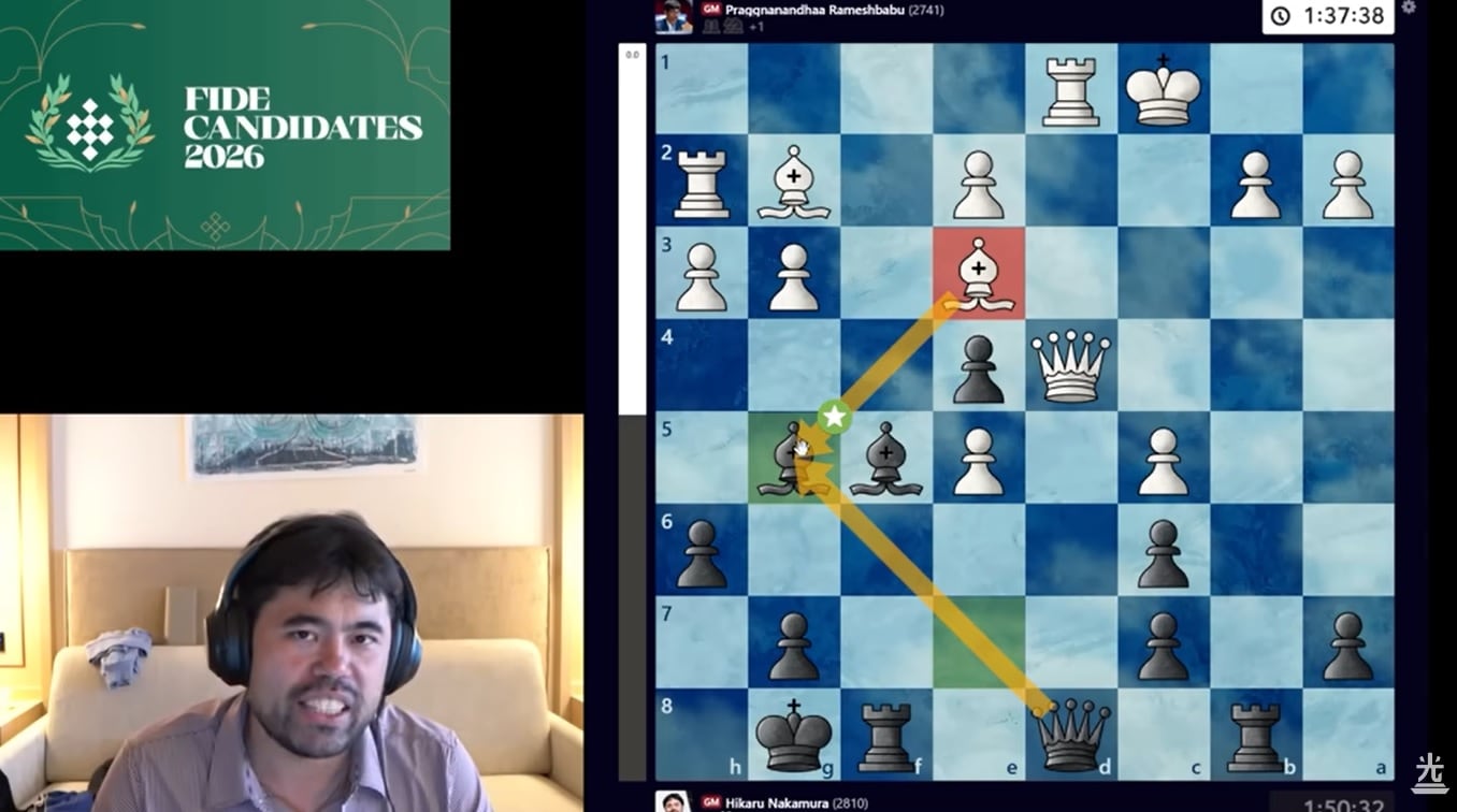 Hikaru Nakamura, uno de los mejores jugadores del mundo