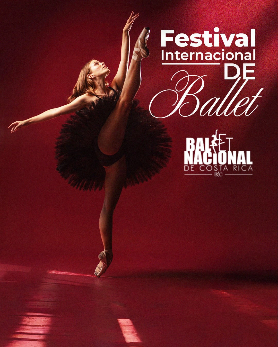 Afiche del Festival Internacional de Ballet que se celebrará el 29 y 30 de agosto en el Teatro Popular Melico Salazar