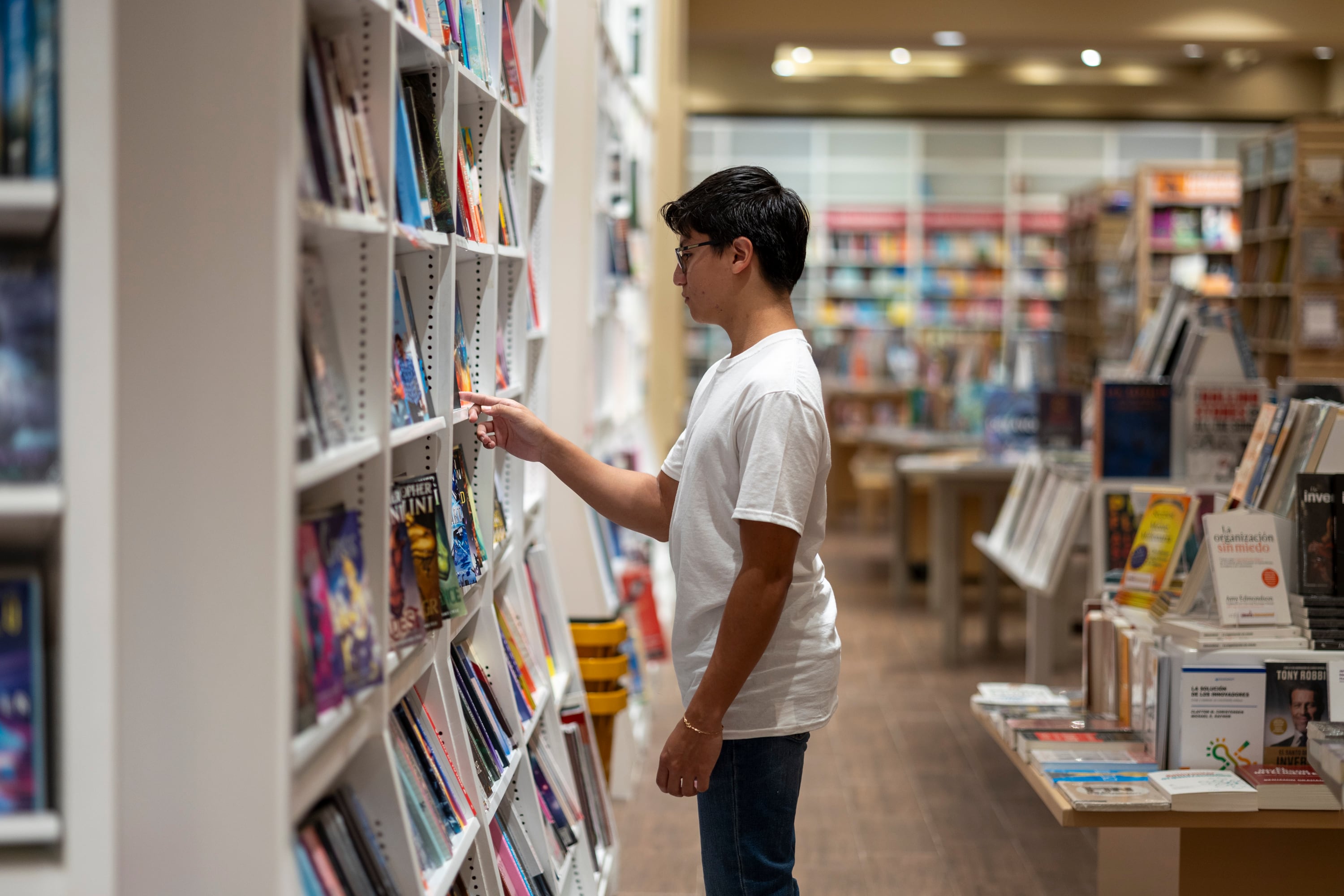 La idea es ver la variedad de productos que venden, y no solo libros.