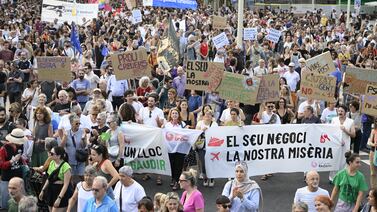 Barcelona vive una jornada de manifestación contra el turismo masivo