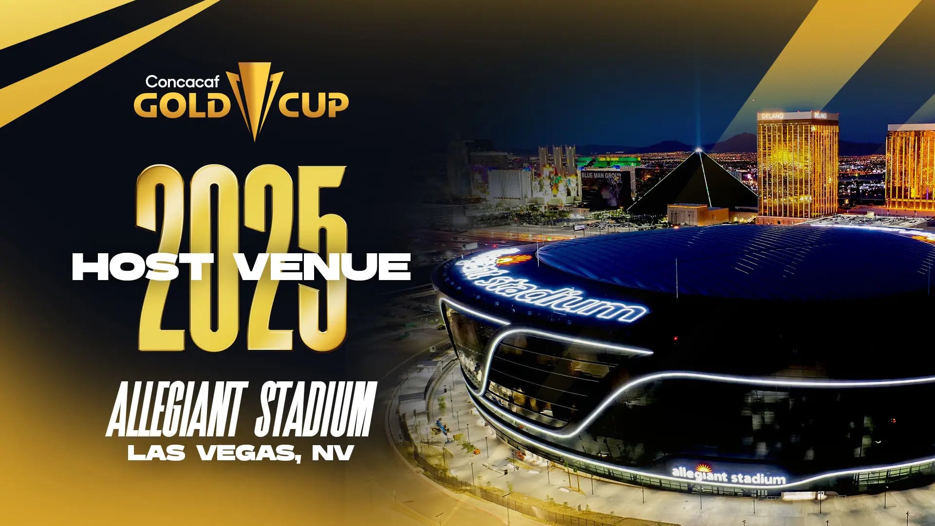 Concacaf anunció el Allegiant Stadium, en Las Vegas, Nevada, como una de las sedes de la Copa Oro 2025.