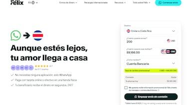 Cómo funciona Félix, el servicio de remesas desde EE. UU. mediante WhatsApp que ingresó a Costa Rica