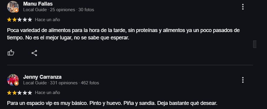 Opiniones de salas VIP