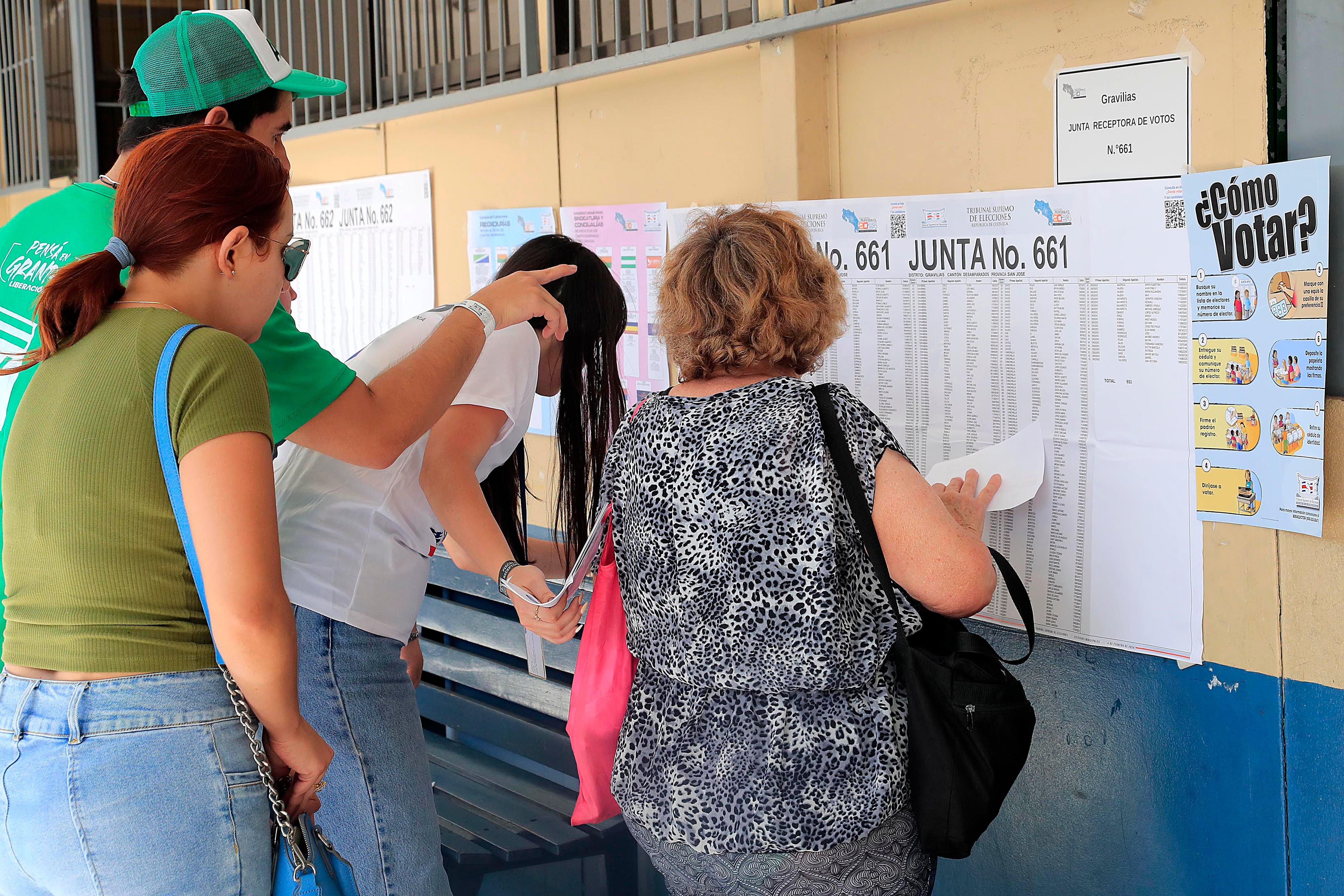 04/02/2024 Gravilias de Desamparados. Este domingo, se celebran las elecciones municipales para elegir 6.212 puestos en 84 cantones. Alcaldes, vicealcaldes, regidores y síndicos, entre otros, llegarán al poder en los comicios municipales.
