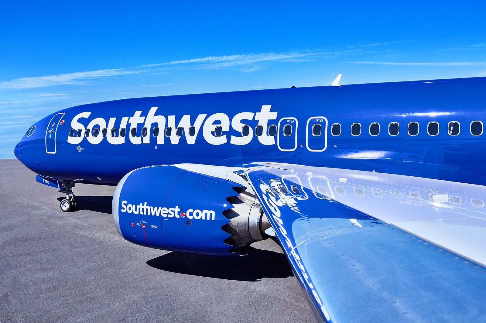 en la imagen un avión de Southwest Airlines
