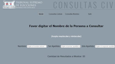 TSE cambió la forma de consultar datos civiles en su web: conozca cómo registrarse paso a paso