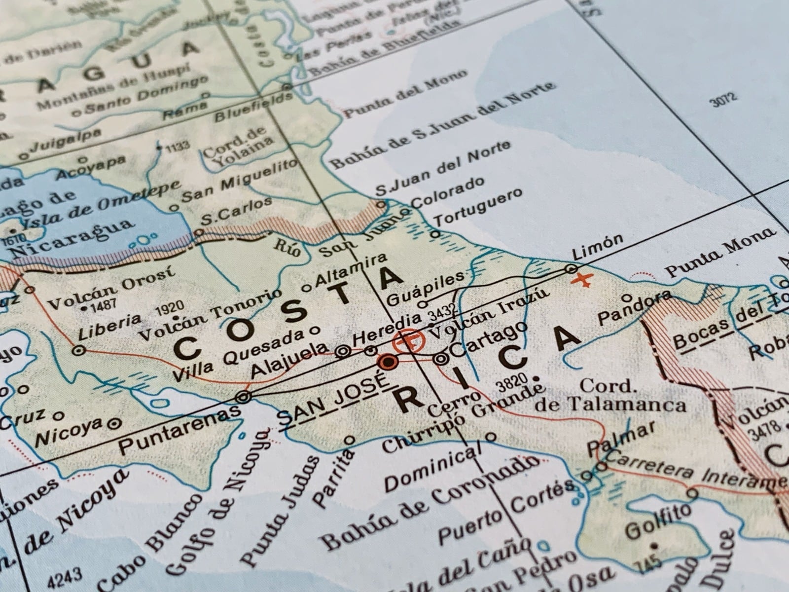 Mapa de Costa Rica