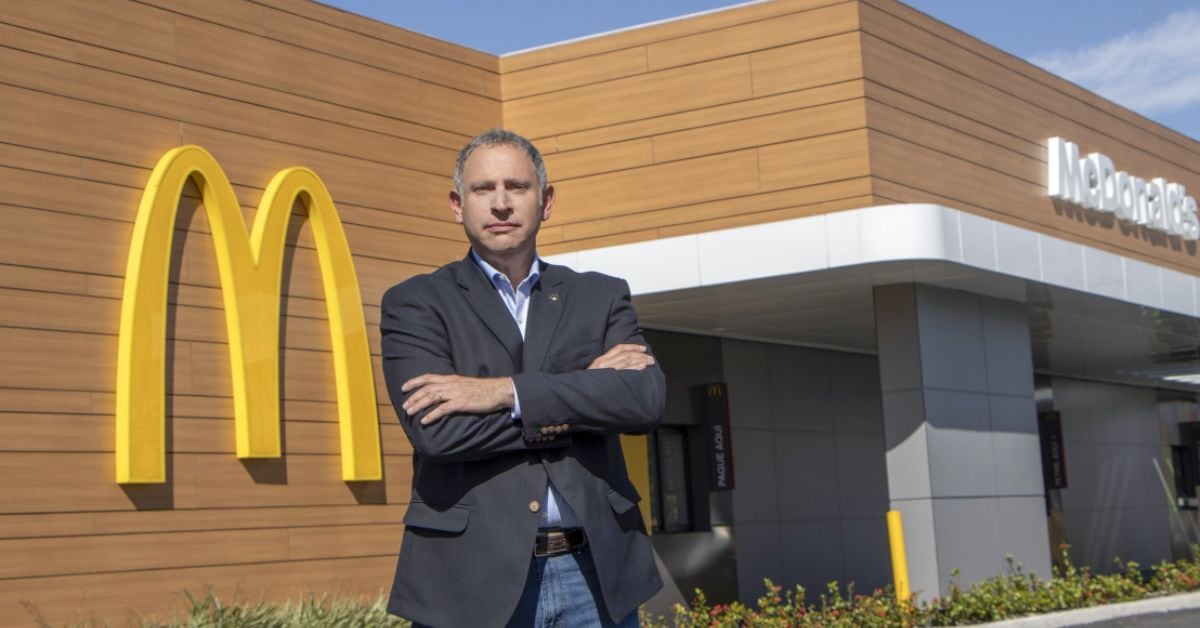 En la imagen, Federico Saevich, nuevo director general de McDonald's Costa Rica.