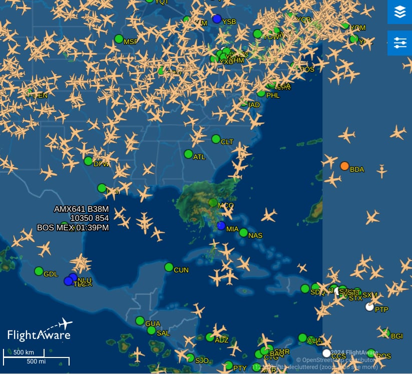 Sitio web flightaware.com