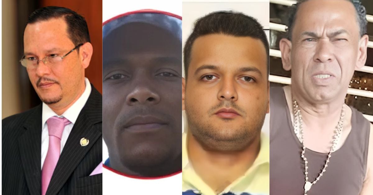 Celso Gamboa, Alejandro James Wilson, Alejandro Arias y Edwin López fueron señalados de narcotráfico por autoridades norteamiericanas.