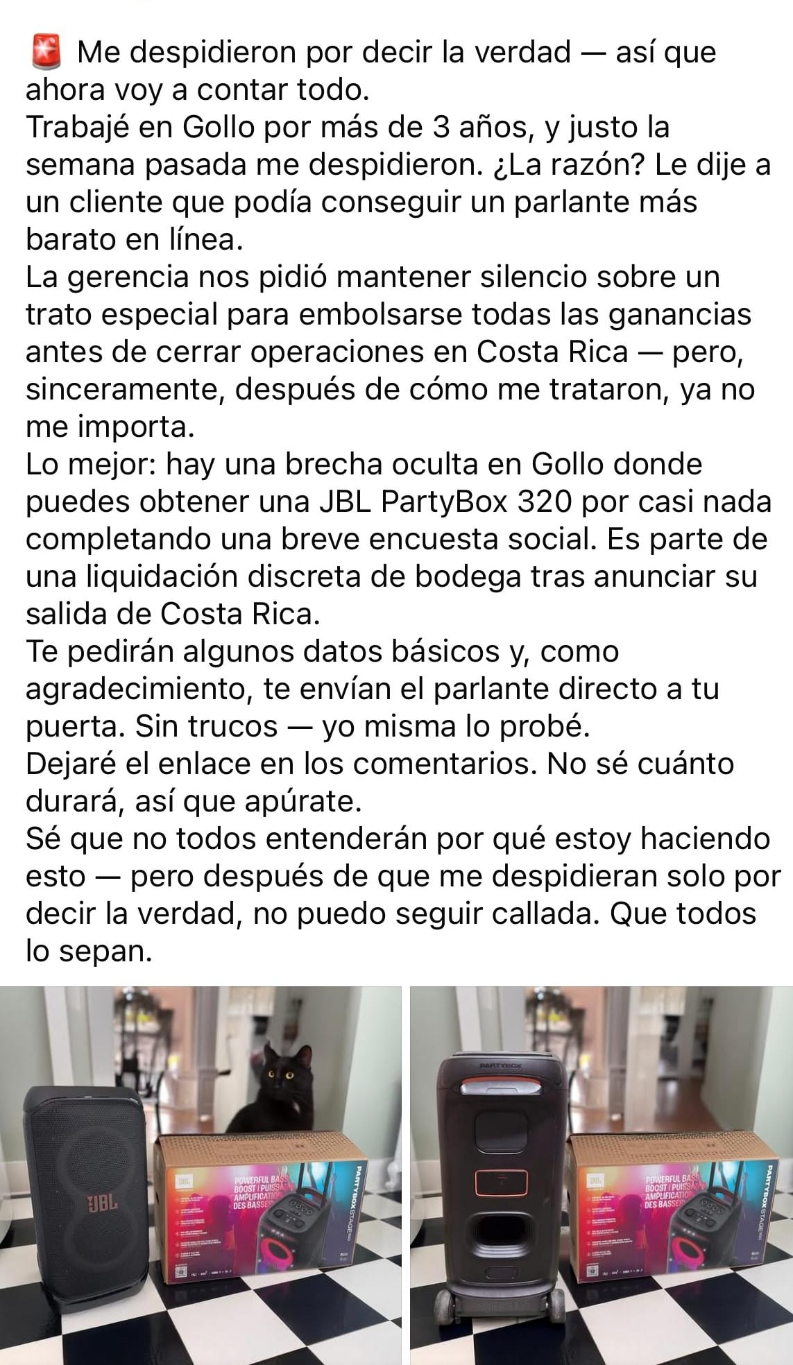 En las publicaciones, incluso se señala a Gollo sobre aparente cierre de operaciones y silenciamiento de colaboradores.