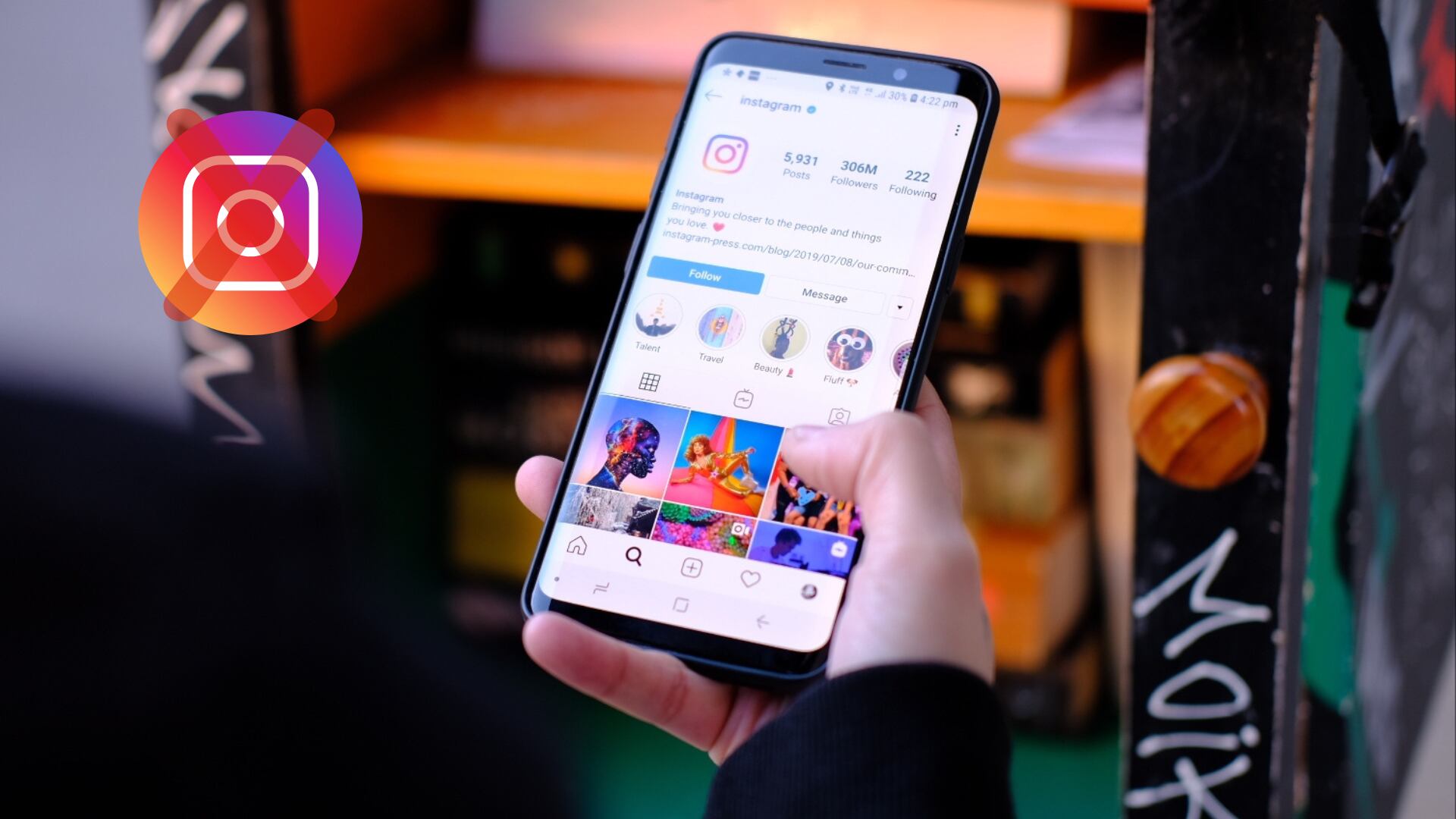 Instrucciones para eliminar o desactivar una cuenta de Instagram desde un navegador web, con opciones para desactivación temporal o eliminación definitiva.