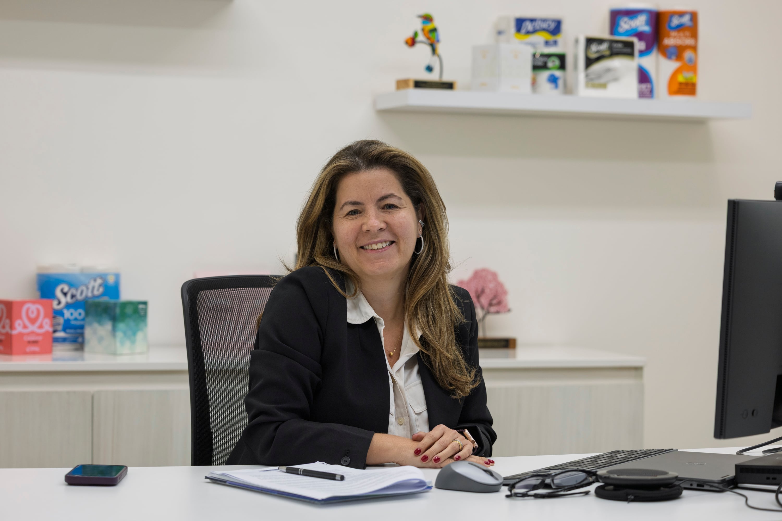27/08/2025, San José, Escazu, entrevista con Ana Beatriz Franco, Vice presidenta de Kimberly-Clark.