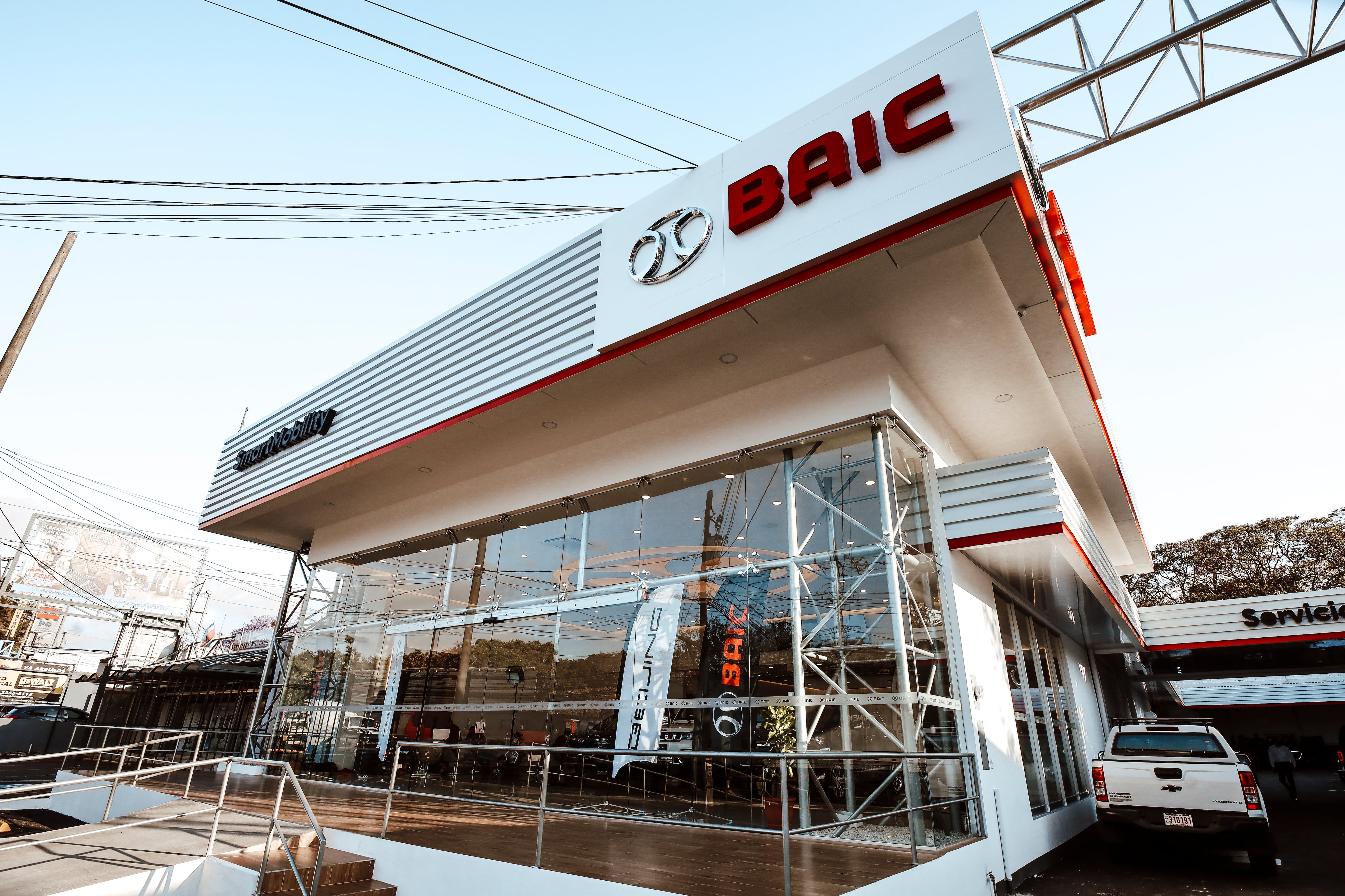 La empresa automotriz china BAIC anunció el inicio de operaciones en Costa Rica este 9 de marzo, con la apertura de su primer sucursal en la Uruca, en San José. Foto: Cortesía BAIC Costa Rica.