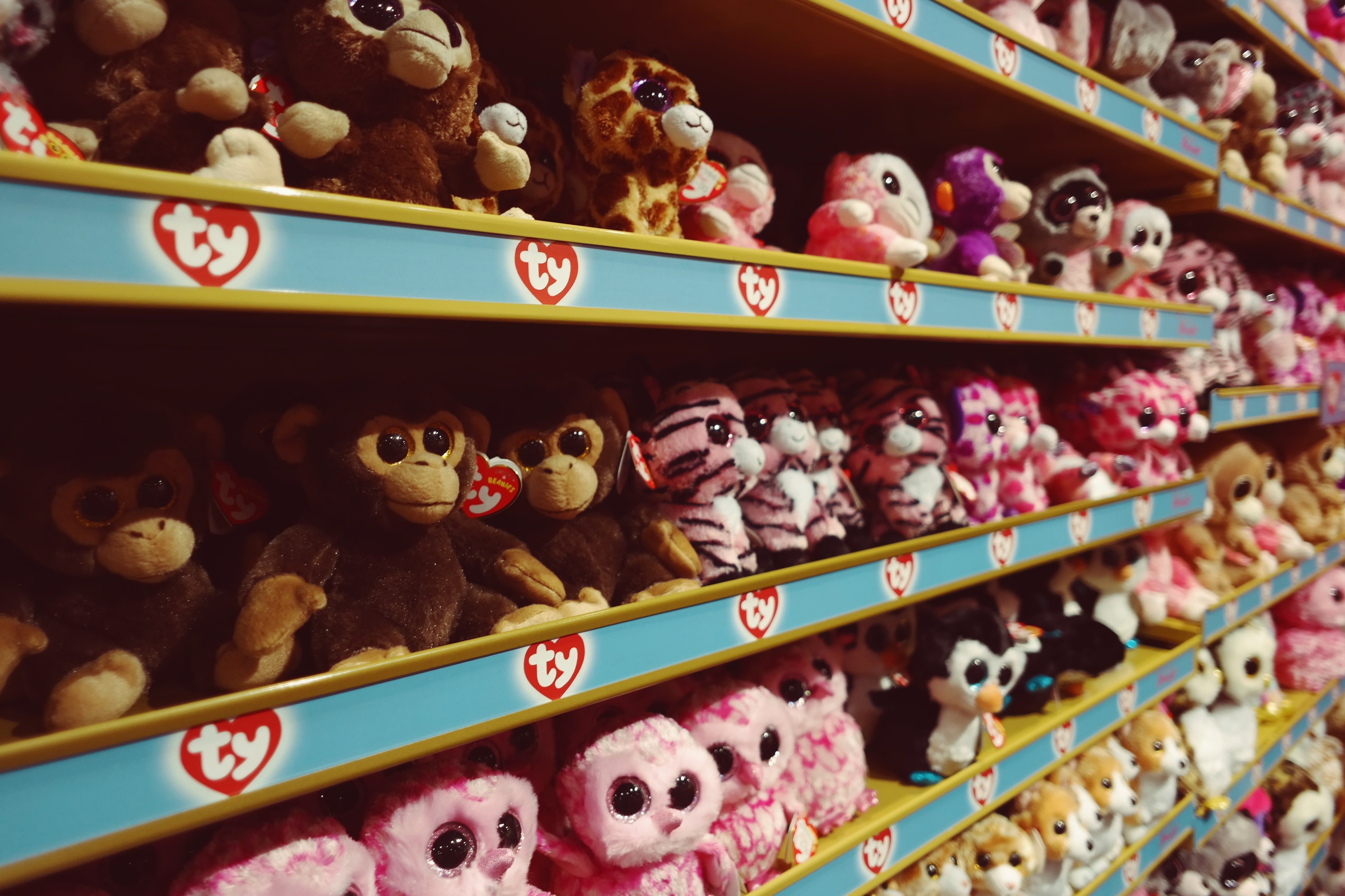 Beanie Babies, creados por Ty Warner, fundador de Ty Inc.