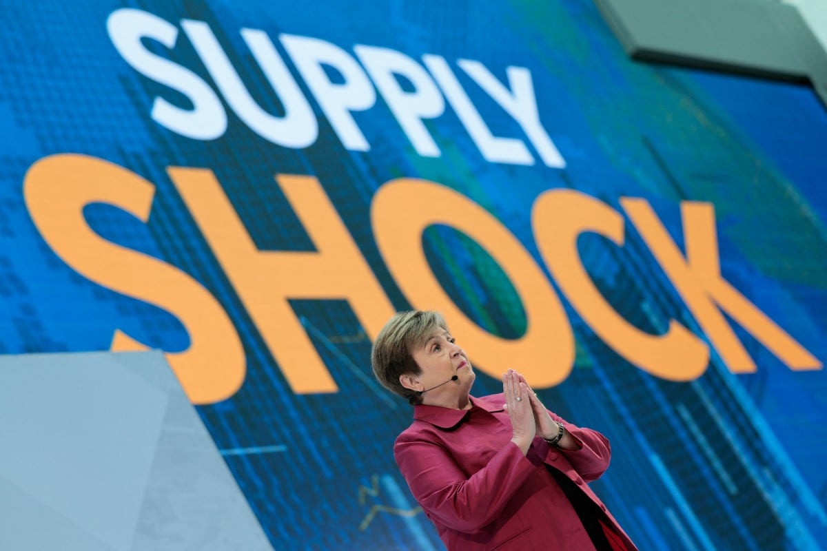 La directora gerente del Fondo Monetario Internacional (FMI), Kristalina Georgieva, pronuncia un discurso de apertura de las Reuniones de Primavera de 2026 en la sede del FMI en Washington, D.C., el 9 de abril de 2026.