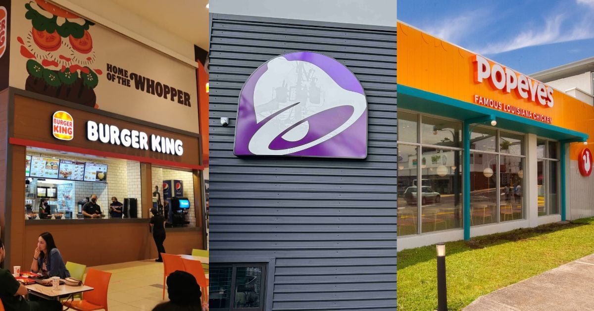 Burger King, Taco Bell y Popeyes son algunas de las marcas que ya anunciaron que abrirán nuevas sedes para el cierre del 2024.