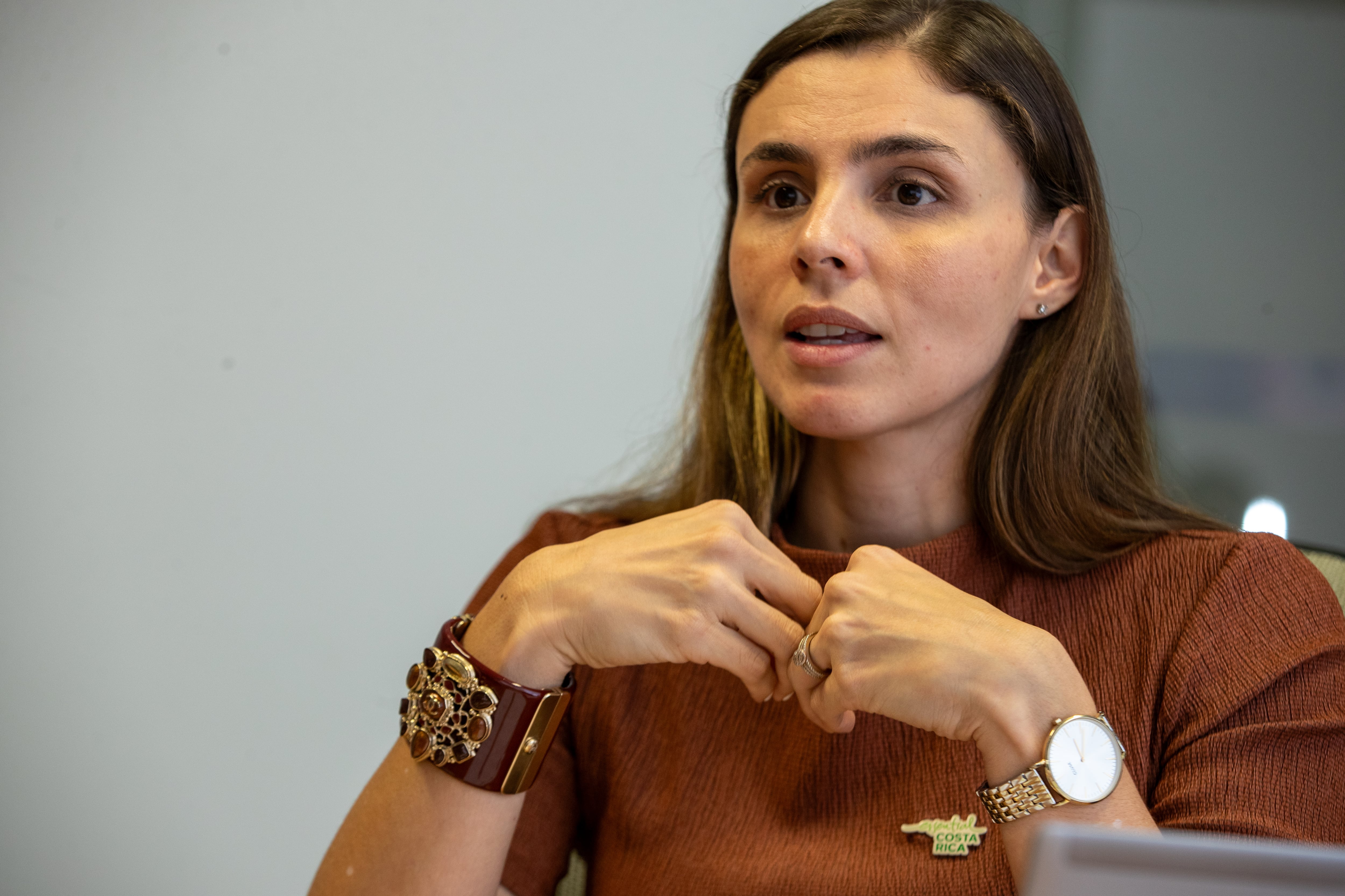 24/10/2023, San José, Escazu, oficinas de PROCOMER, entrevista con Laura López, la gerente general de PROCOMER.