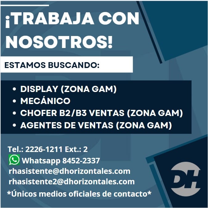 Oferta de trabajo en Distribuciones Horizontales S.A.
