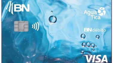 El Banco Nacional lanzó una tarjeta que cuida el agua