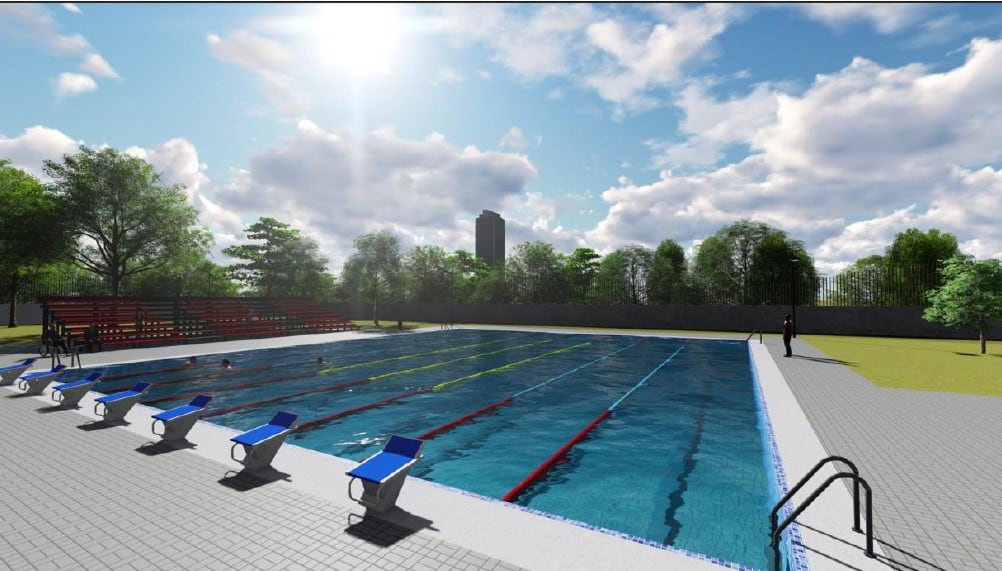 Nueva piscina corta en La Sabana