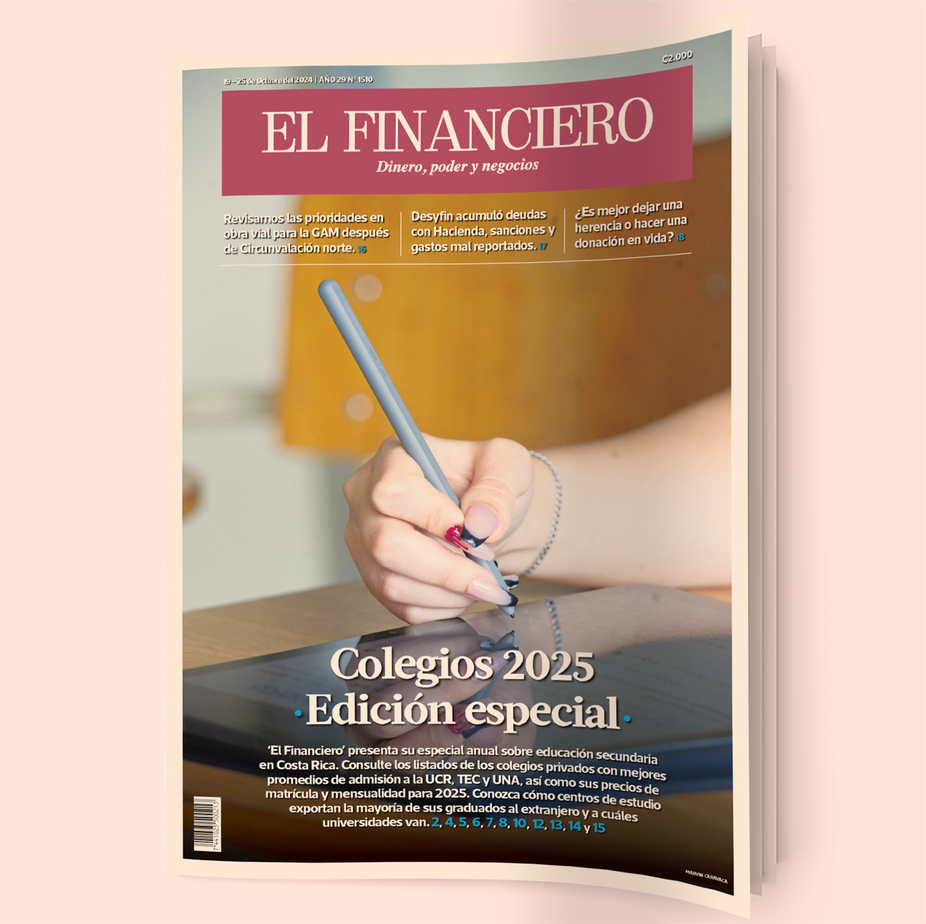 Portada El Financiero - Especial Colegios 2024 | 19.10.24