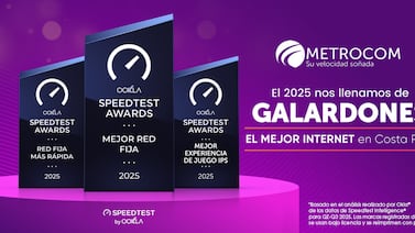 Metrocom consolida su posición de mercado tras obtener el “triplete” de galardones Ookla en 2025