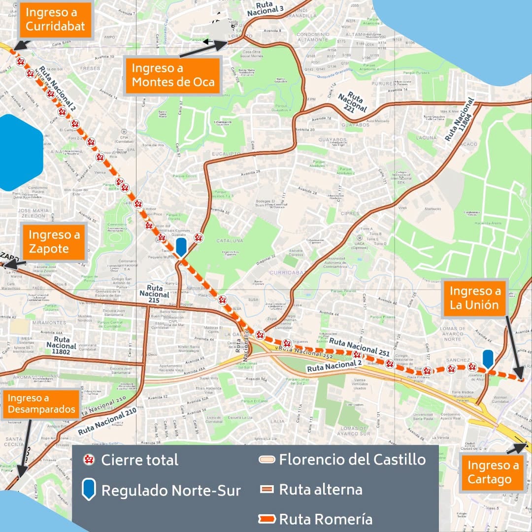 Municipalidad de Curridabat anuncia cambios en las calles por la romería del 2026.