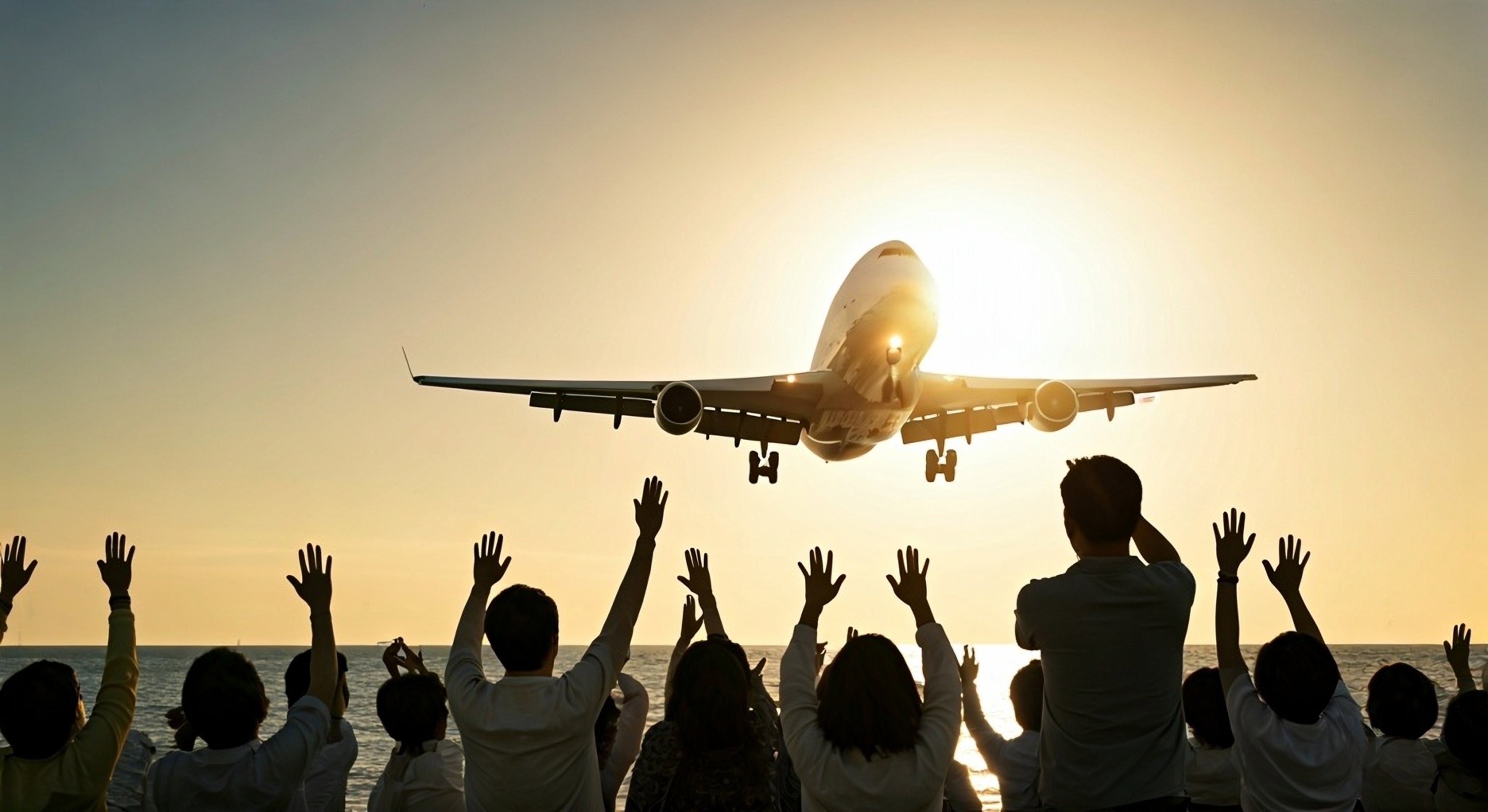 Avión, ver aviones, personas y aviones