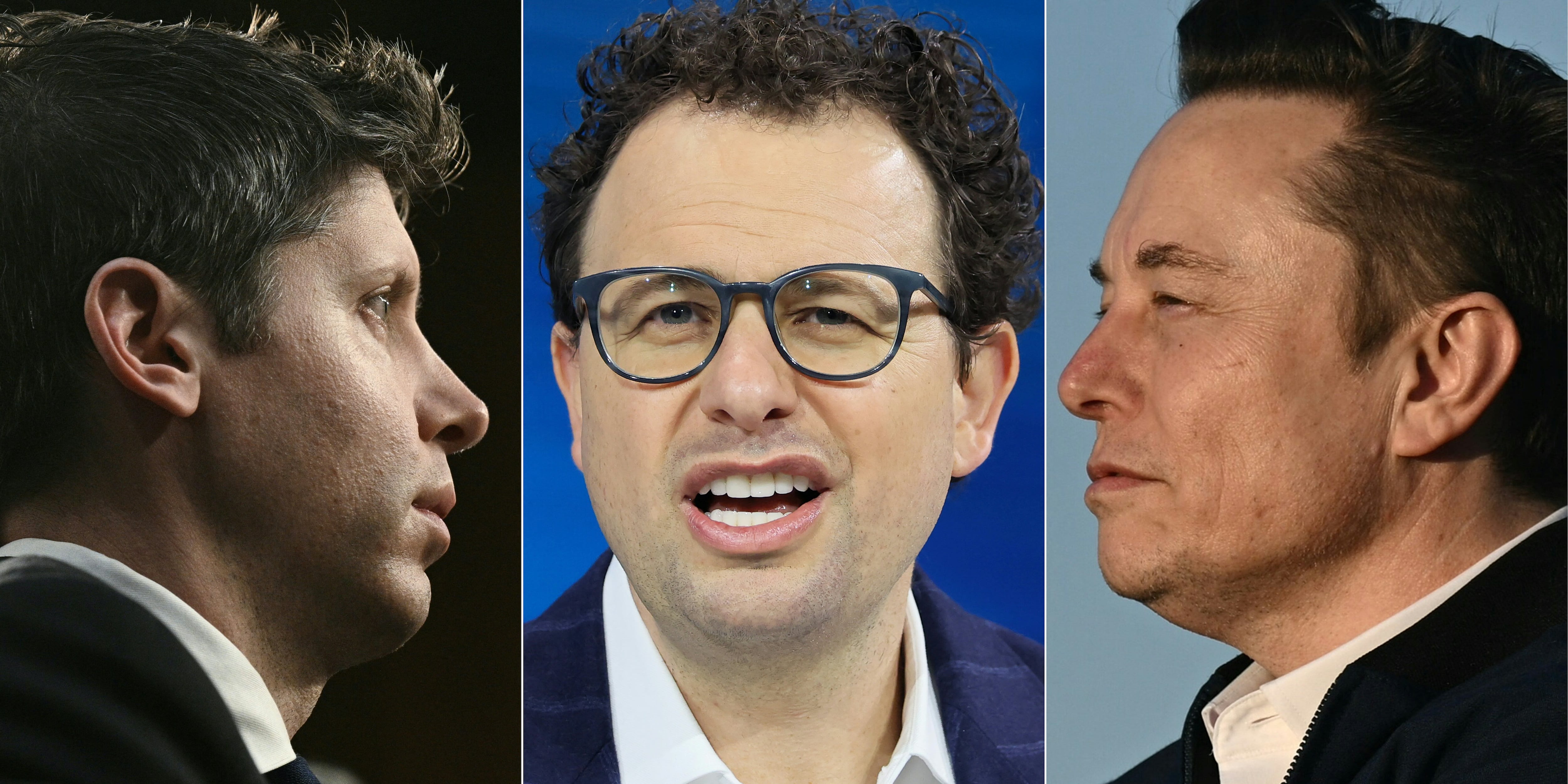 Sam Altman, Dario Amodei y Elon Musk