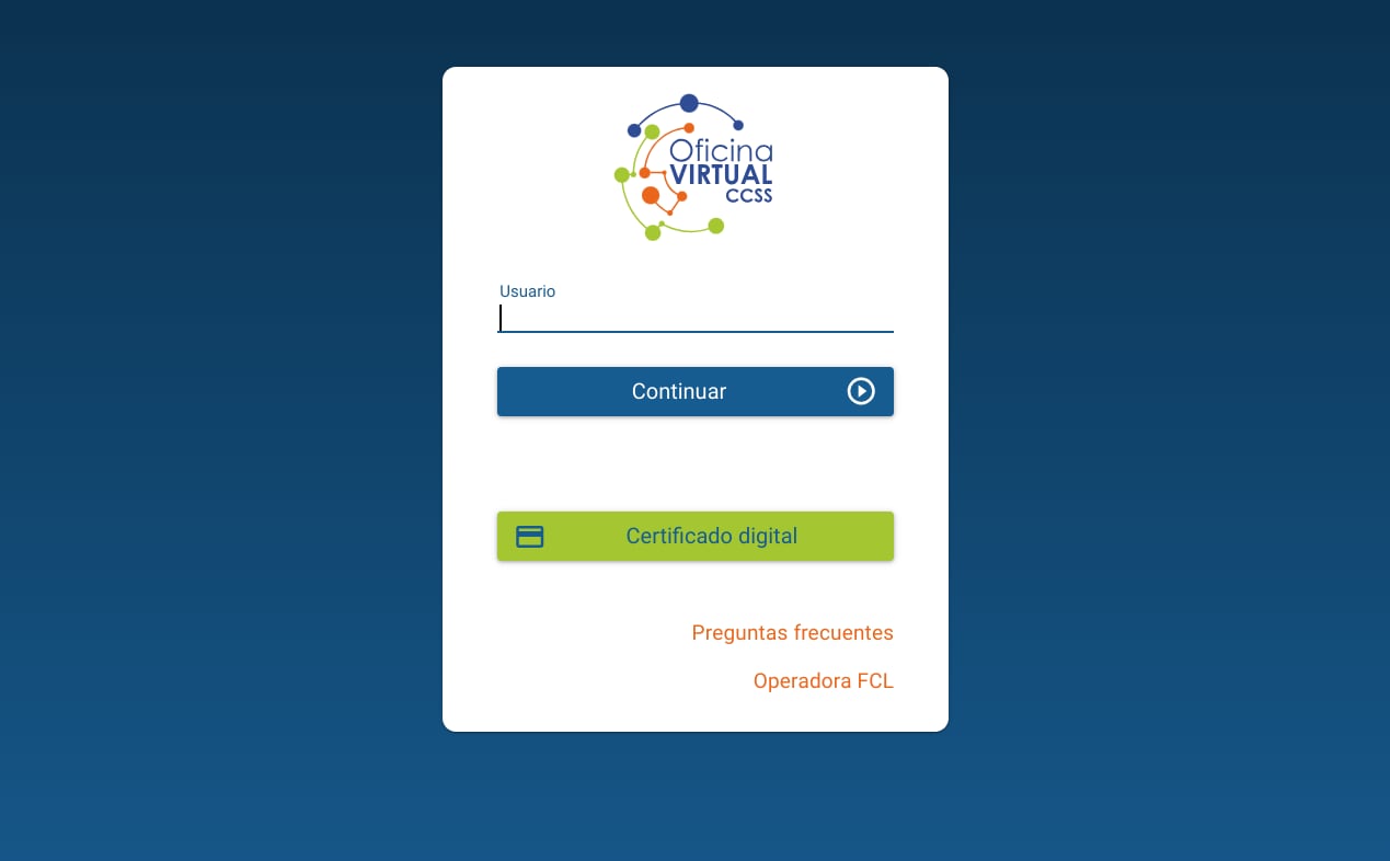Oficina virtual de la CCSSS pedirá nuevo requisito para ingresar.