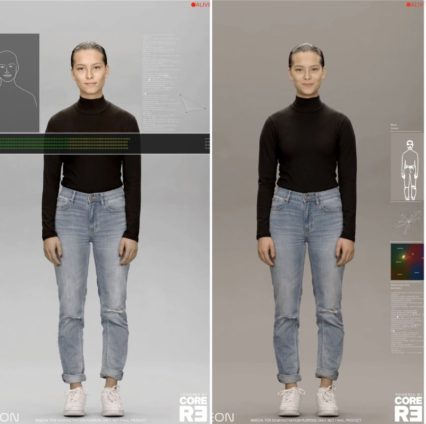 Samsung presentó “humanos virtuales” que conversan y sienten emociones