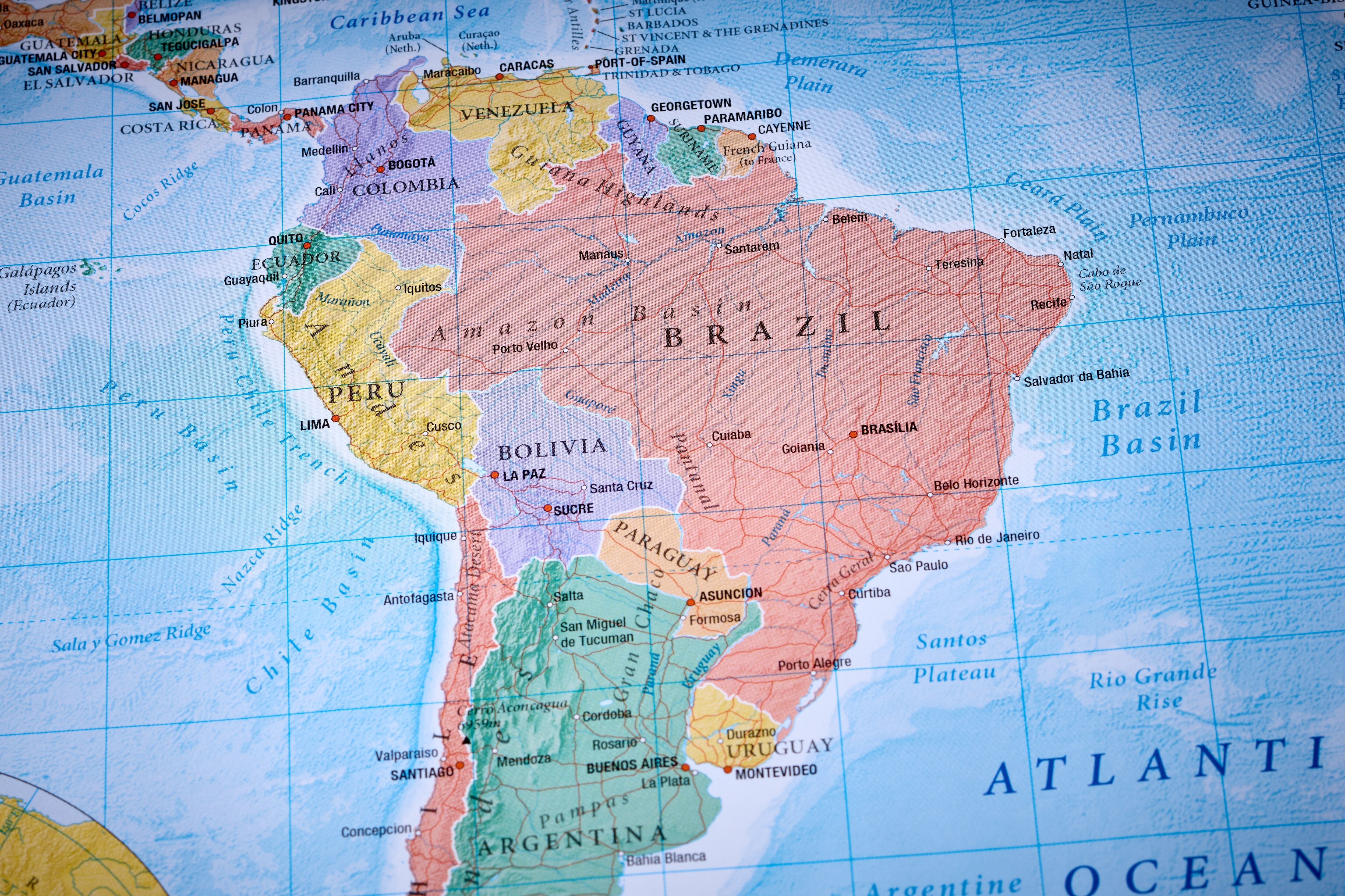 Mapa de América Latina