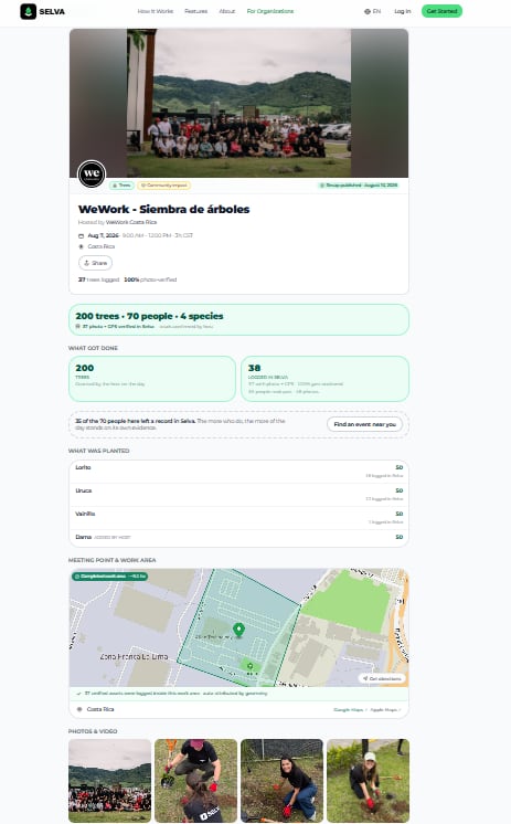 Selva, app